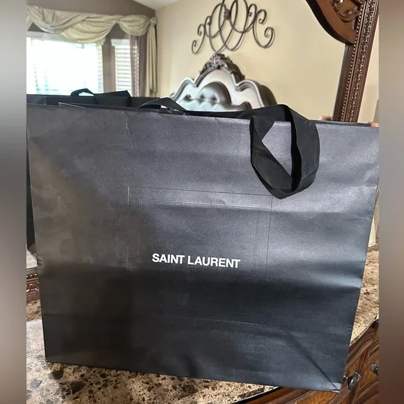 Yves Saint Ysl Paper Bag Yves Saint Laurent Bags Very Large Size